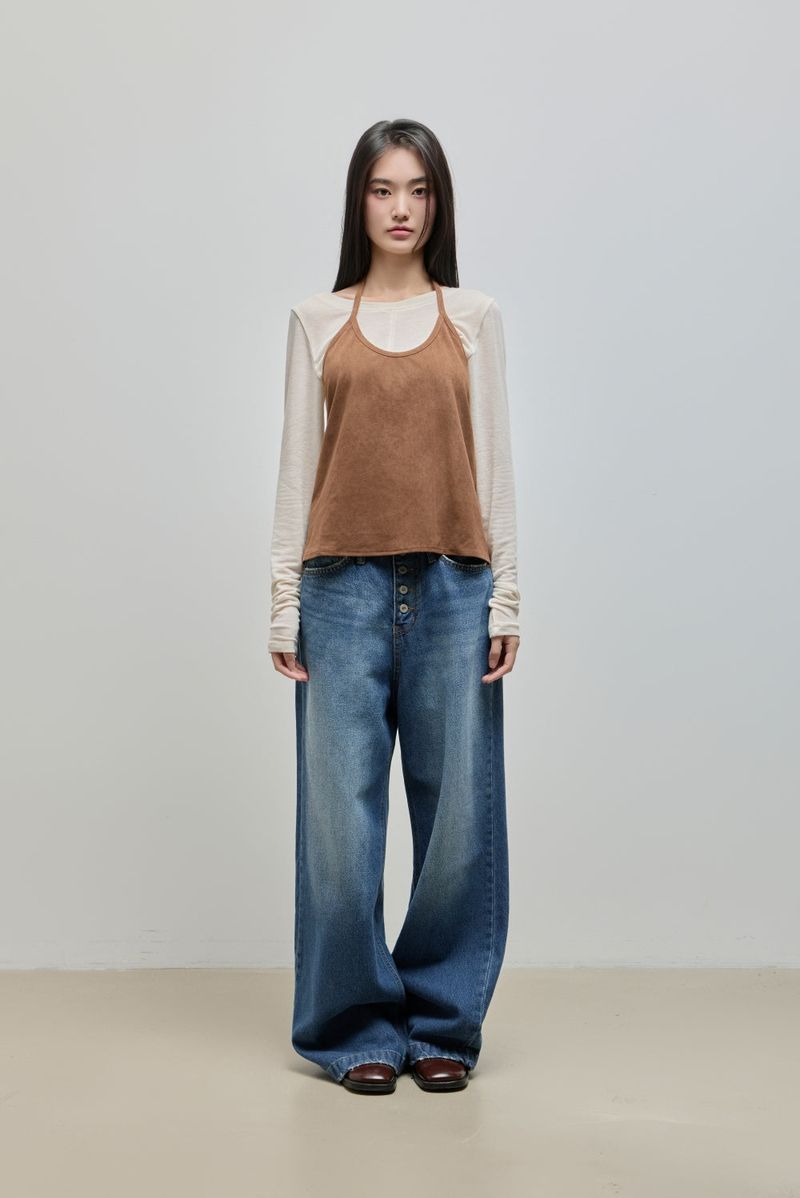 Tencel Long Sleeve Tee_Ivory