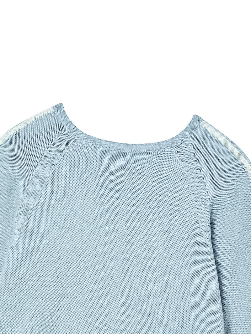 FLAG BOATNECK KNIT LIGHT BLUE