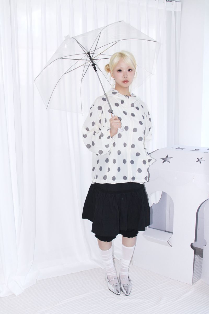 BIG DOT HOODED WINDBREAKER 