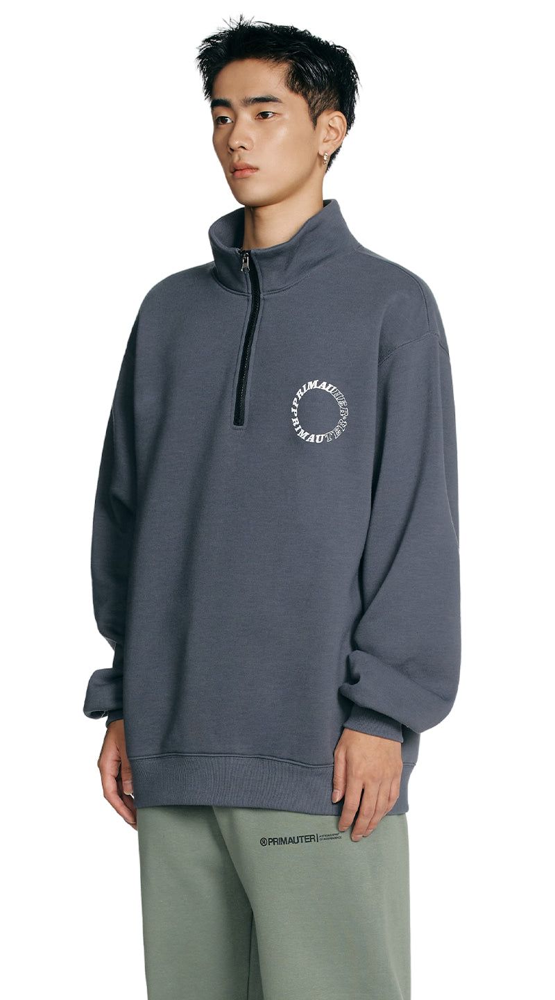 Round Hurter Crewneck Half Zip-Up
