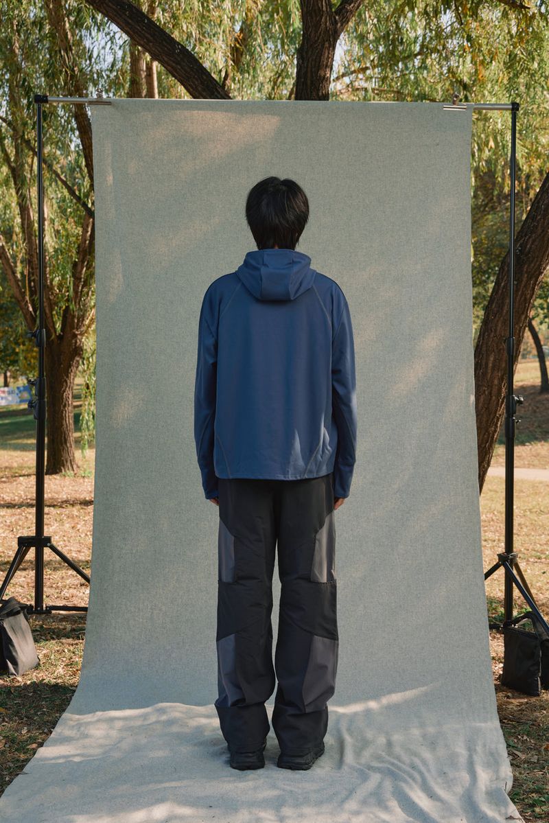 CUT OUT PANTS [DARK GRAY]