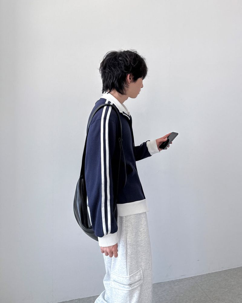 Moyz Waffle Track Zip-Up