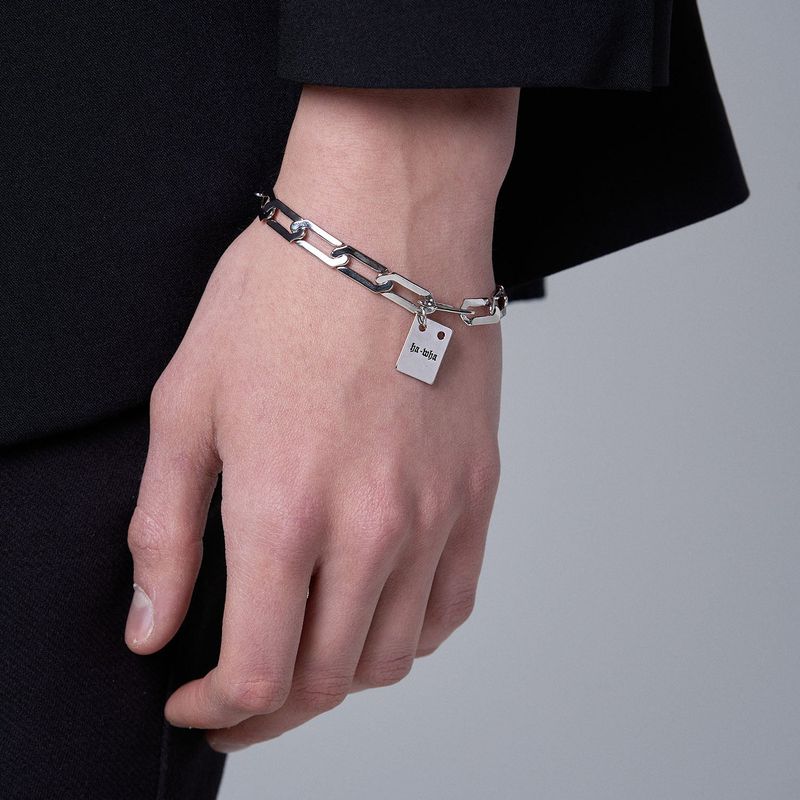 HAWHA(ハワ)の「FLAT TAG CHAIN BRACELET(Accessories)」