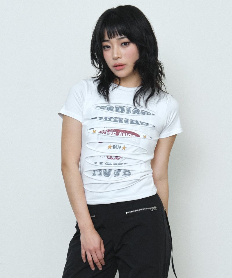 MIDNIGHT MOVE（ミッドナイトムーブ）の「3 damage t (white)（Tops）」