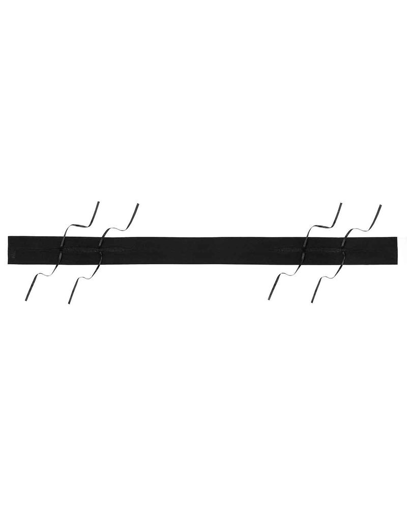 Ribbon Tied Muffler _ BLACK
