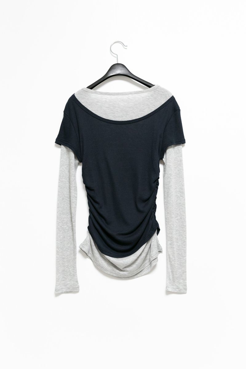 tencel color layered top(4colors)