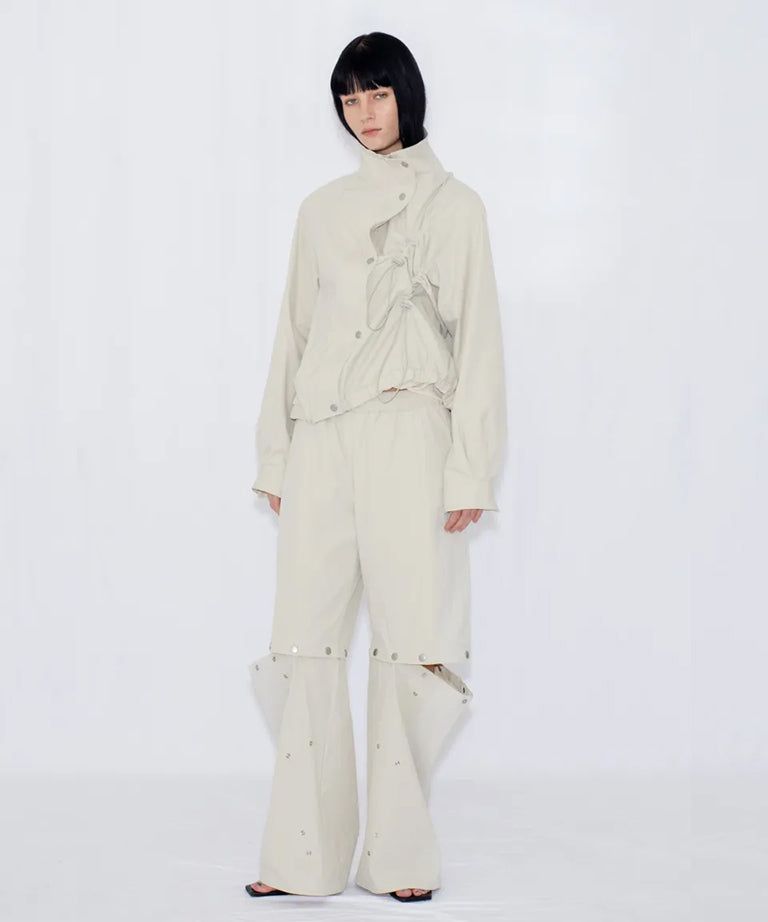 DRAWSTRING TRACK JACKET
