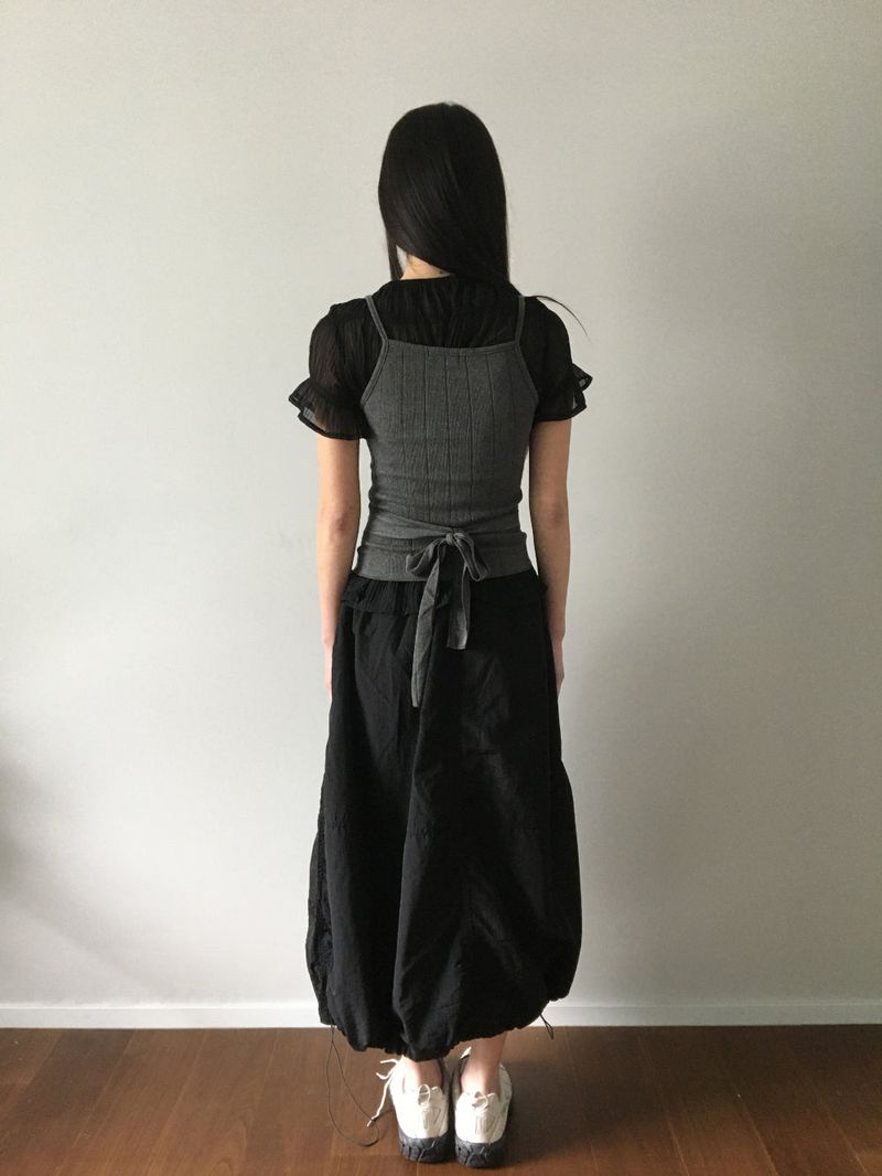 Vivi Balloon Long Skirt (3color)