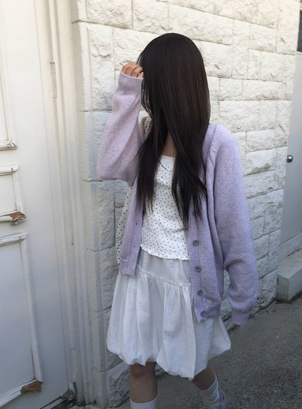 Buro Frill Banding Balloon Midi Skirt