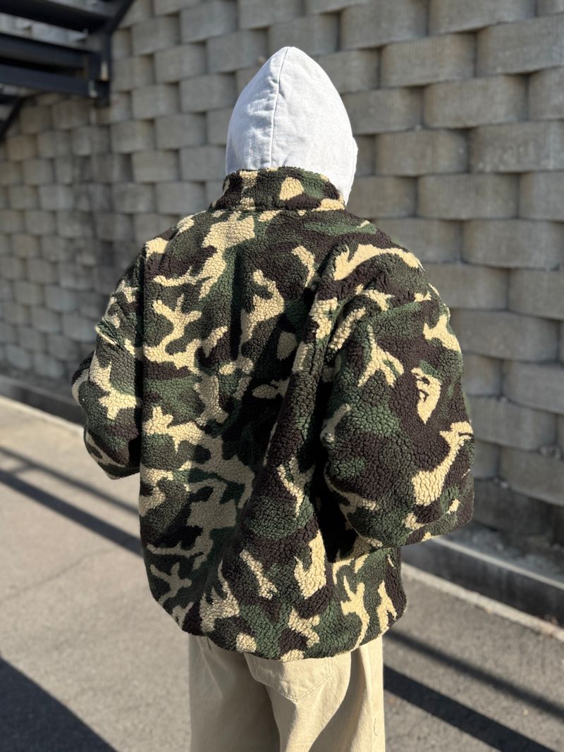 Camo String Sherpa Fleece (No.841)