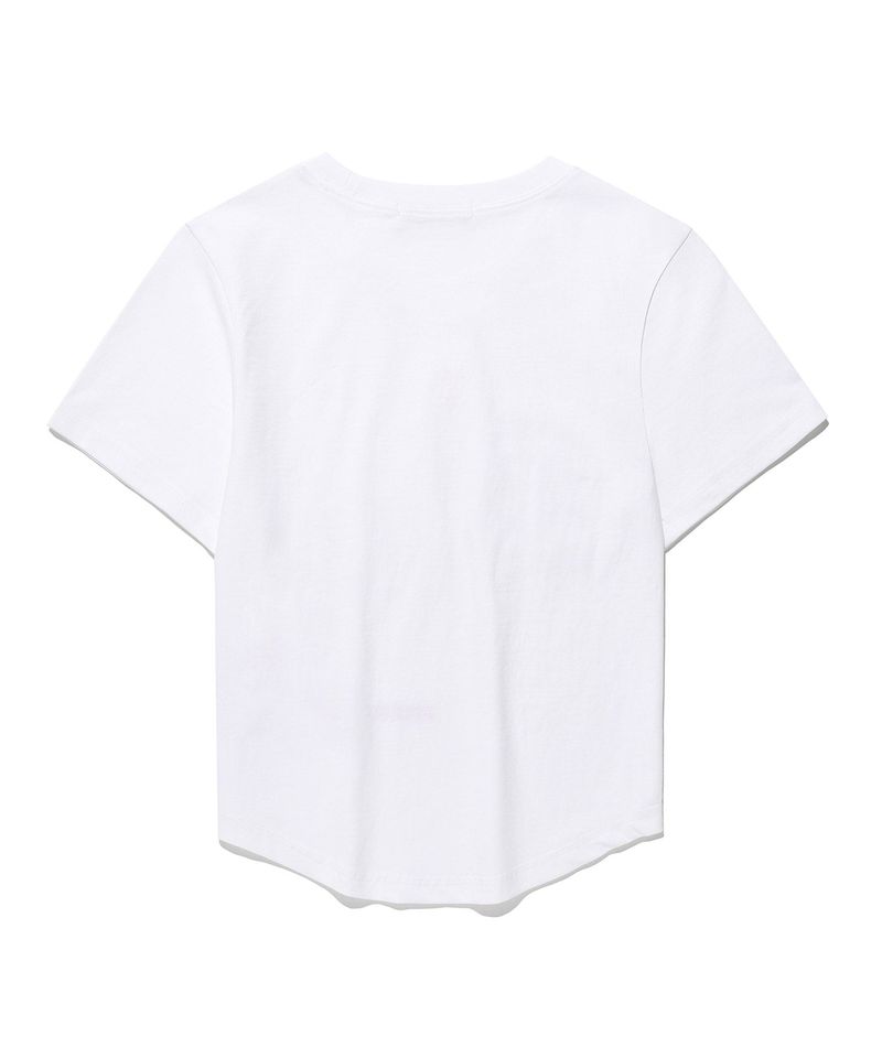 Messy Alpha App Tee White(pink) (KIB6MFT501A)