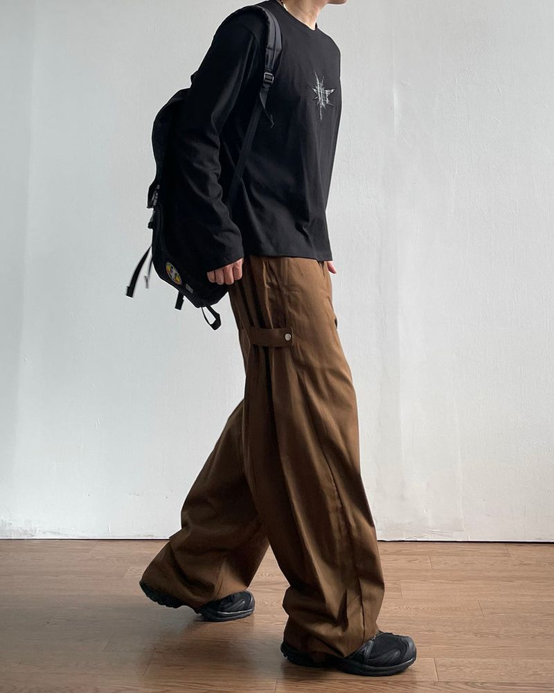 Sans Snap Cotton Pants