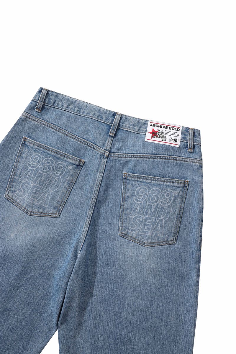 AB X WIND AND SEA DENIM PANTS (LIGHT BLUE)
