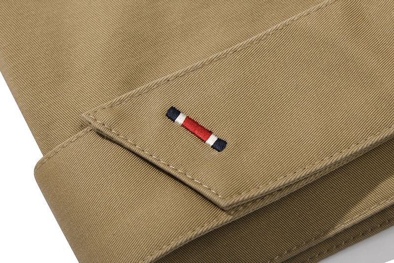 GABERDINE TRENCH CROP JACKET_BEIGE