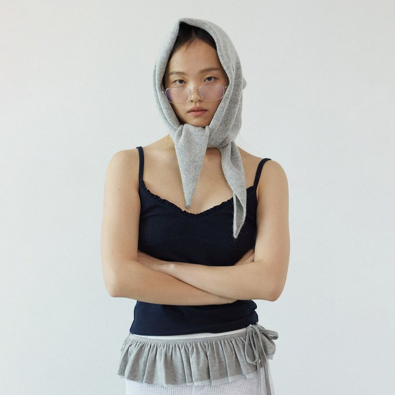 Ruffle bra top_navy
