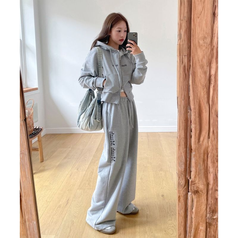 LOGO STITCH WIDE BANDING PANTS