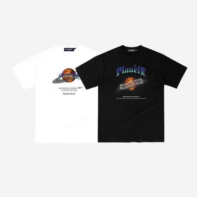 Rundownyouth(ランダウンユース)の「PLANÈTE' T-Shirt (White(Tops)」