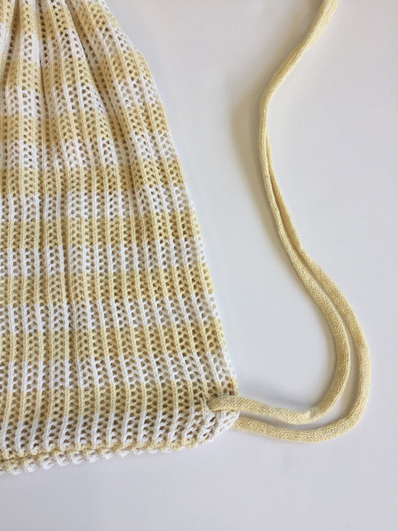 Knit String Backpack (2color)