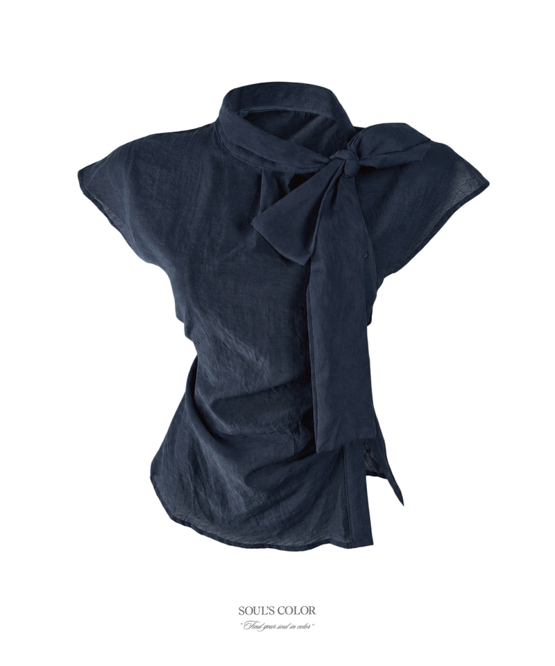 Celina Scarf Blouse (4color)