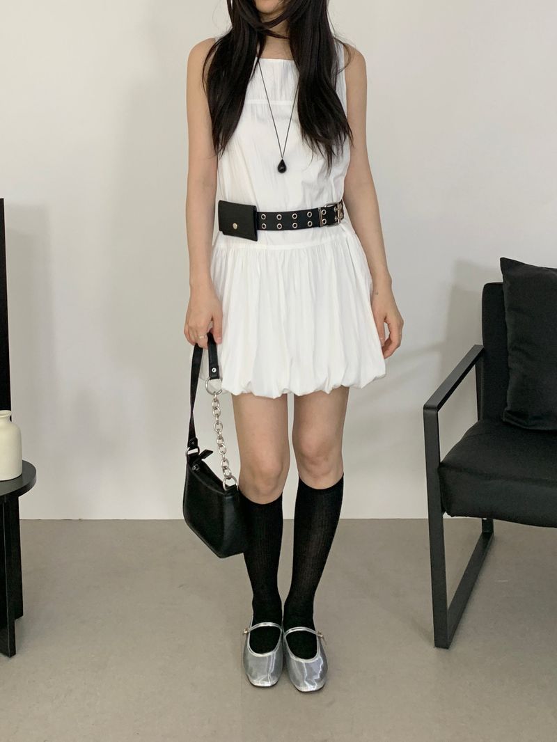 Berard Balloon Sleeveless Mini Dress