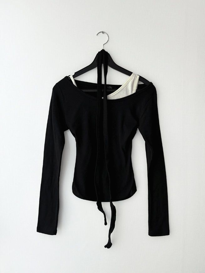 Uneven Strap Top