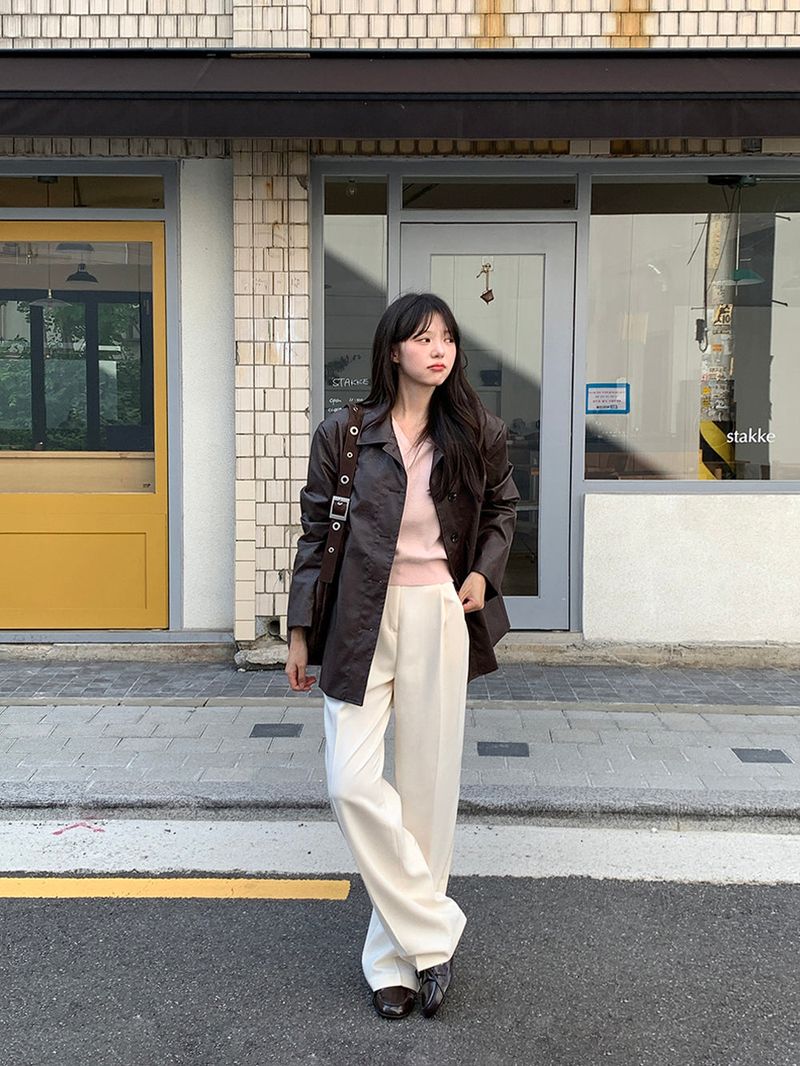 [MADE] Blending leather jacket