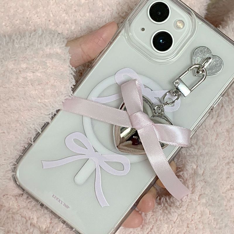 LUCKYDIP（ラッキーディップ）の「silver heart ribbon key ring（Toys/Key Holders）」