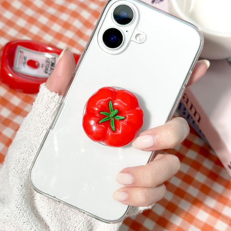 Nineteenfriday（ナインティーンフライデー）の「レッドトマトマグセーフフォングリップポップソケットトック（スマホグッズ/小物）」