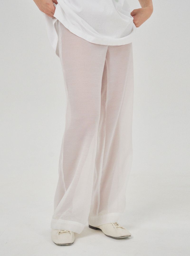 Clear pants (white)