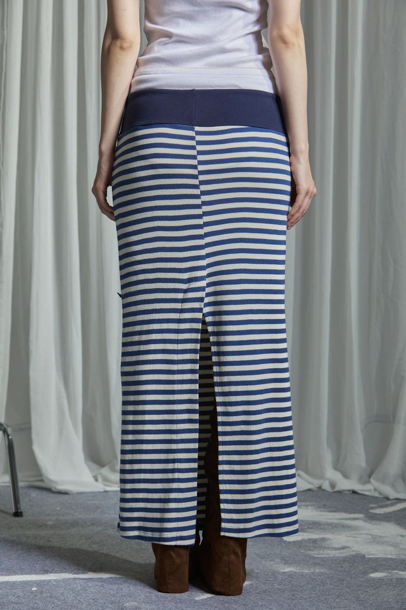STRIPE LONG SKIRT