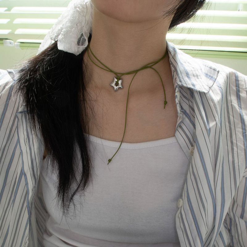 puffy buffy necklace