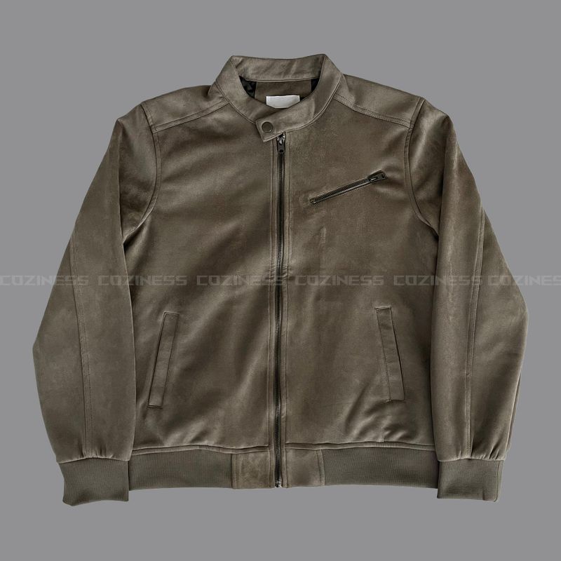 DV China neck suede jacket (2 colors)