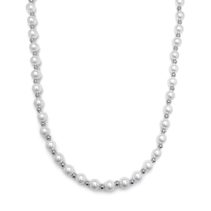 blackpurple（ブラックパープル）の「6mm Pearl Little Ball Chain Necklace（Accessories）」