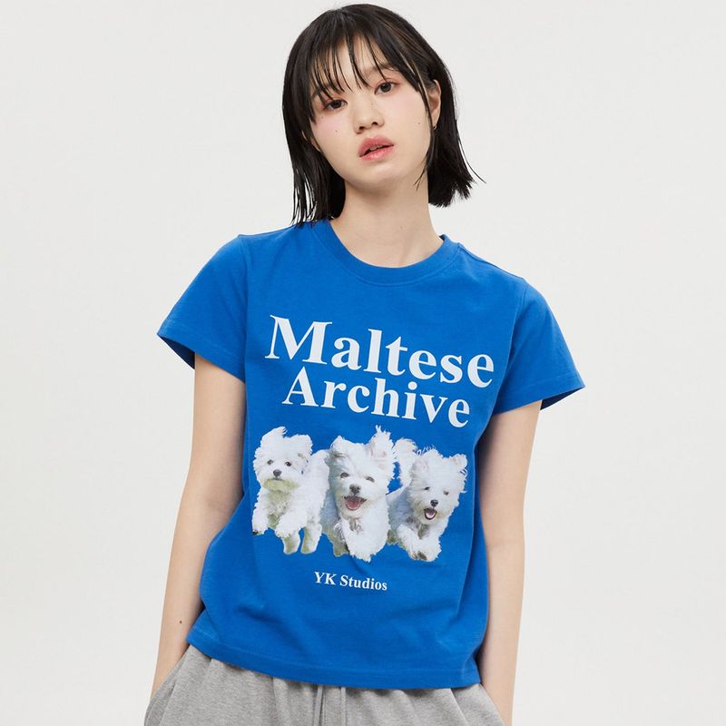 Maltese archive half sleeve tshirts
