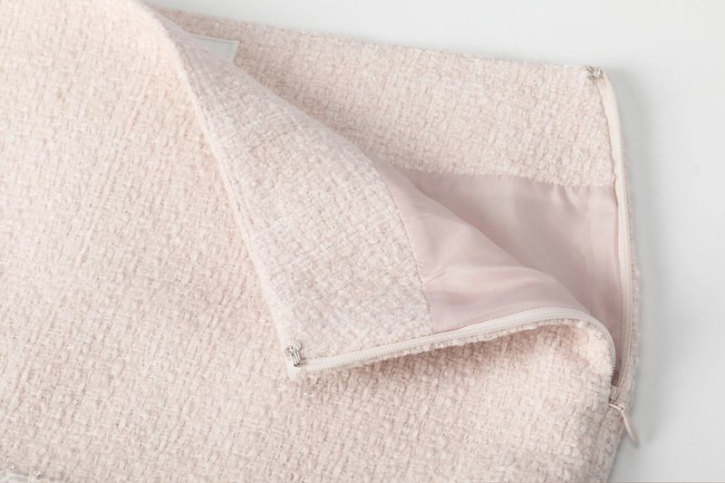 Carrie tweed skirt - pink