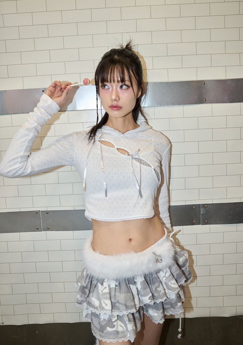 (2nd reorder) snow fur belt - white