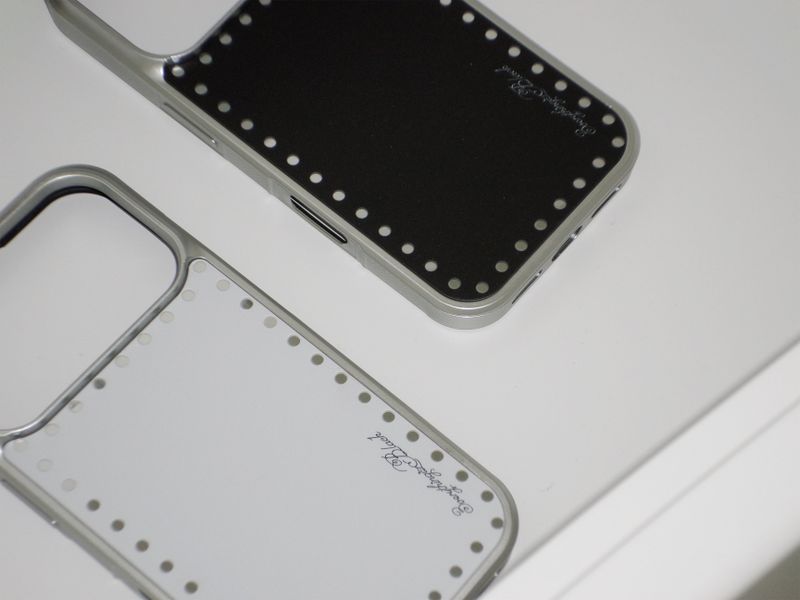 round dot mirror bumper case + magsafe [white]