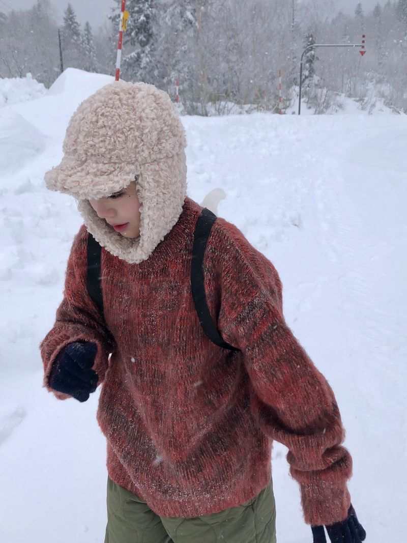 Fable snow melange knit
