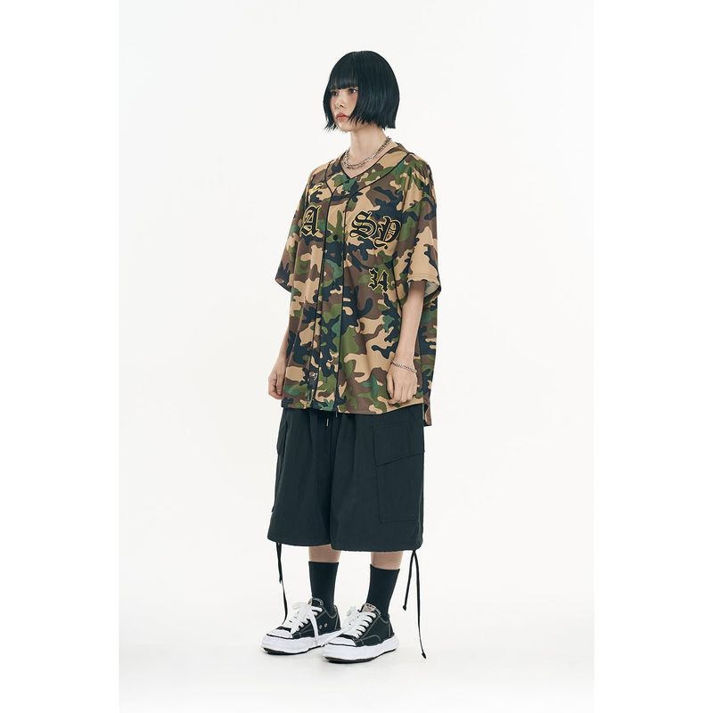 Balloon Bermuda Nylon Pants - Black