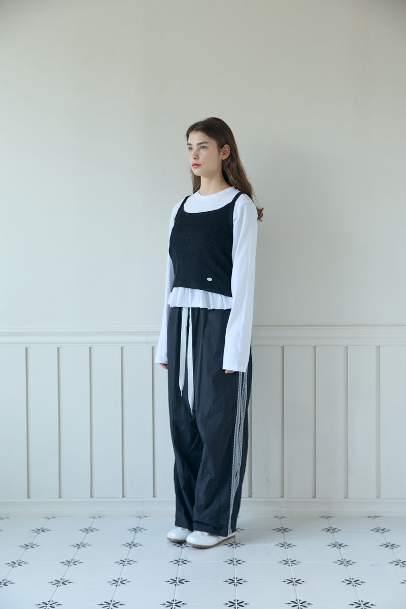COZY BUSTIER TOP SET (2 COLORS)