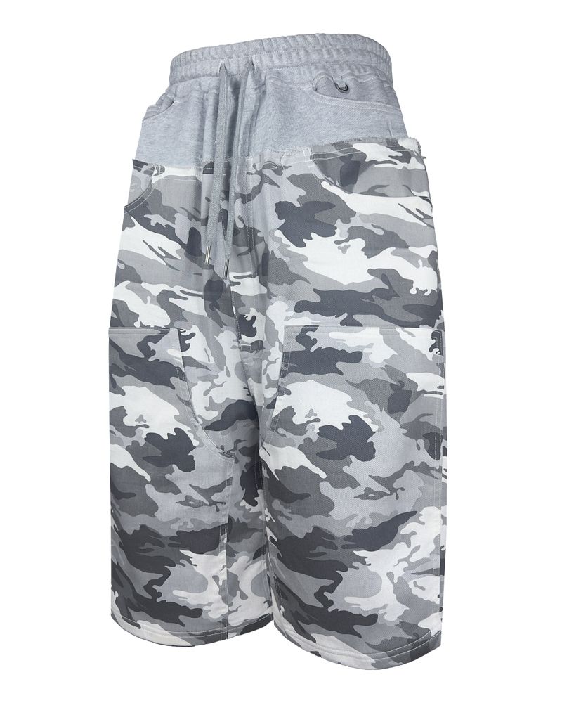 SWEAT X CAMO 2 LAYERED SHORTS