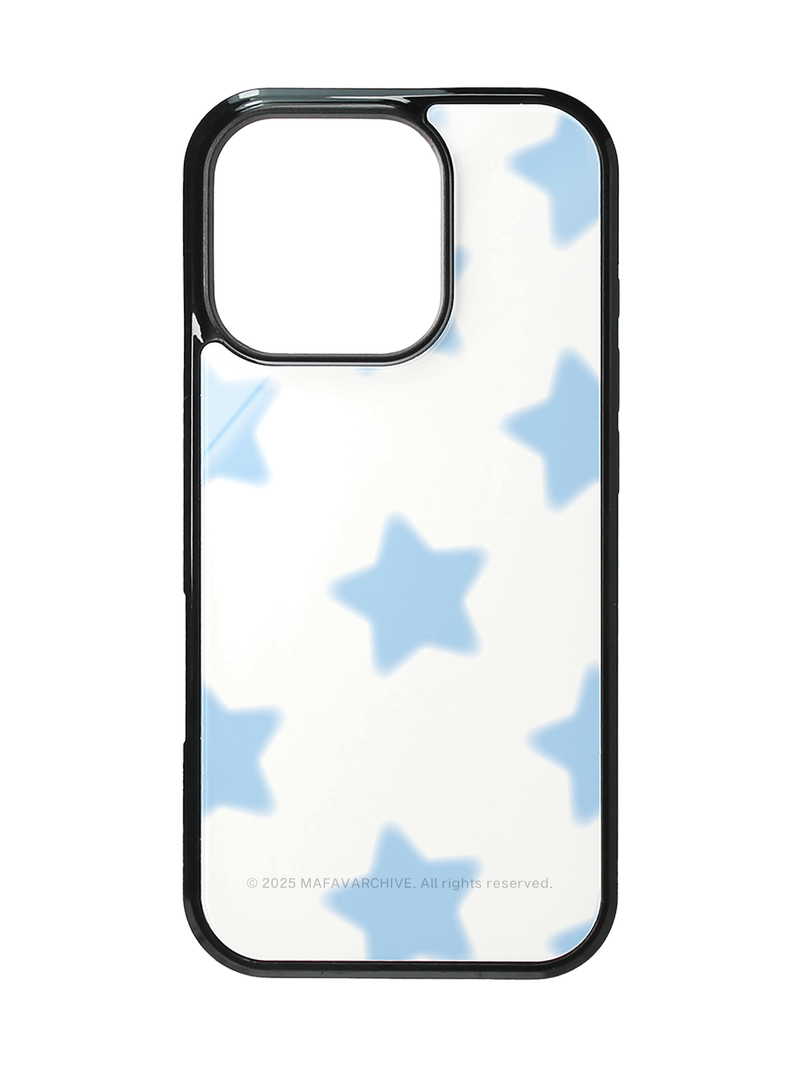 BLUE star flutter magsafe glass case
