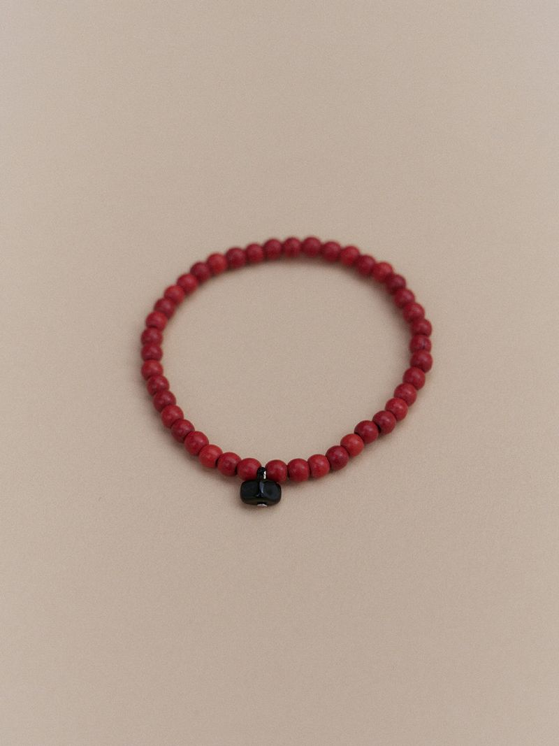 Silver925_Red Turquoise Black Stone_B