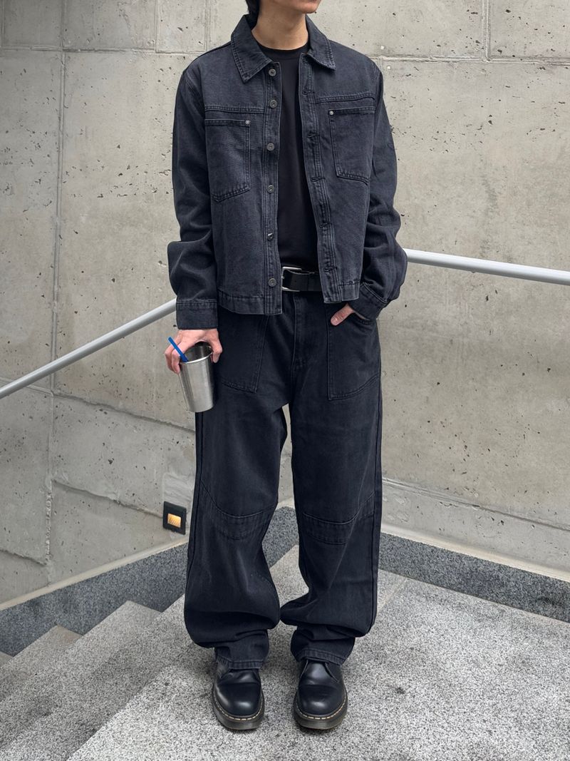Dyeing Crop Trucker Jacket (No.851)