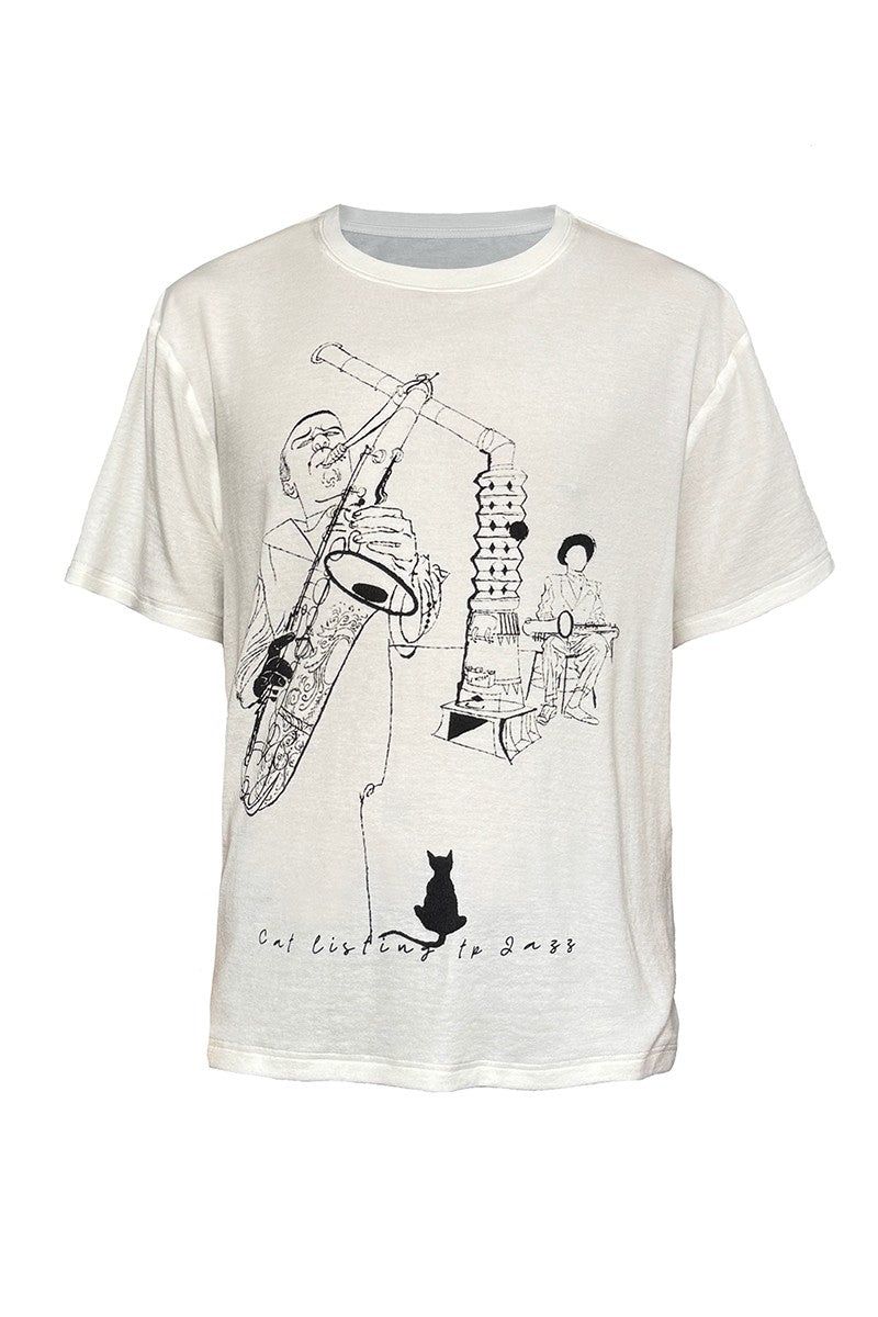 JCAESAR（ジュリウス・シーザー）の「Jazz Cat Graphic Tee（Tops）」