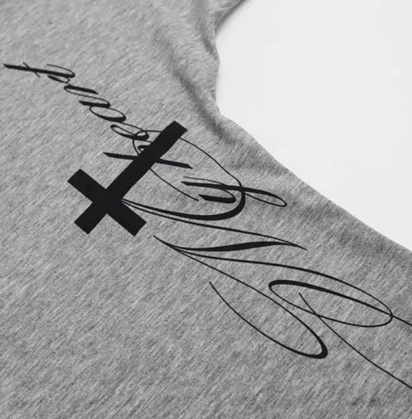 Laura Layered Lettering V-Neck Top