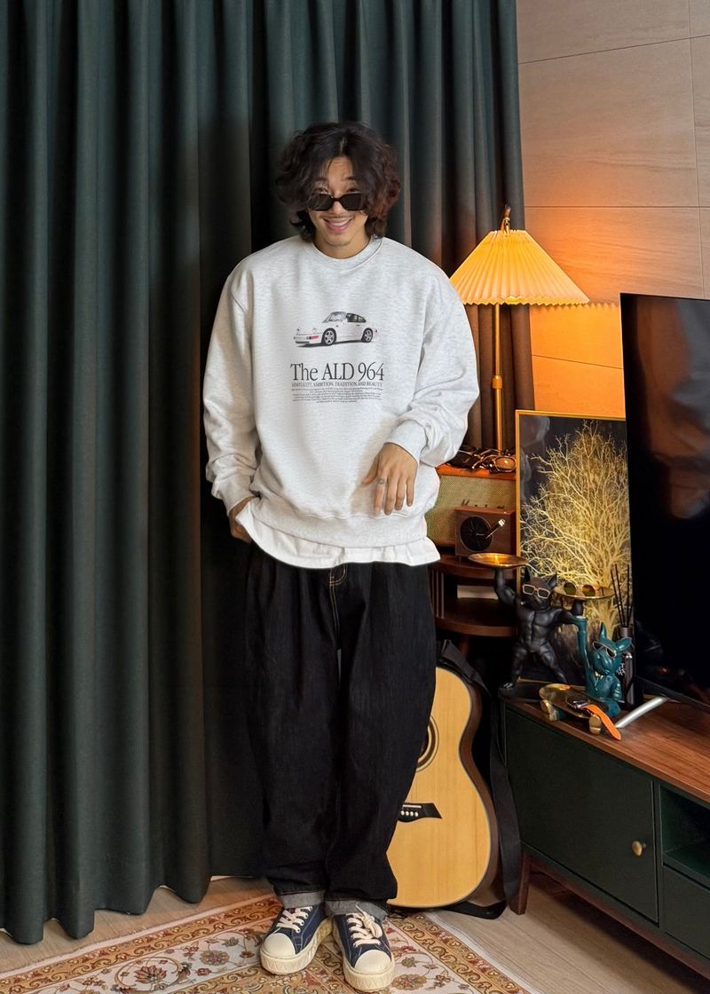 Old-Car basic Sweatshirt 3COLOR