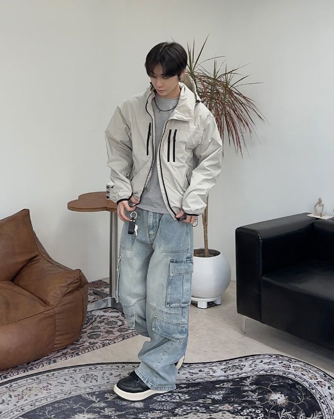 Phalan Utility Zipper Wind Jacket
