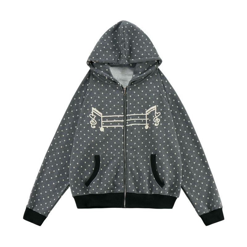 Cozy&Kitsch（コージーアンドキッチ）の「メロディ ドット ノート フーディー ジップアップ（ジャケット/アウター）」