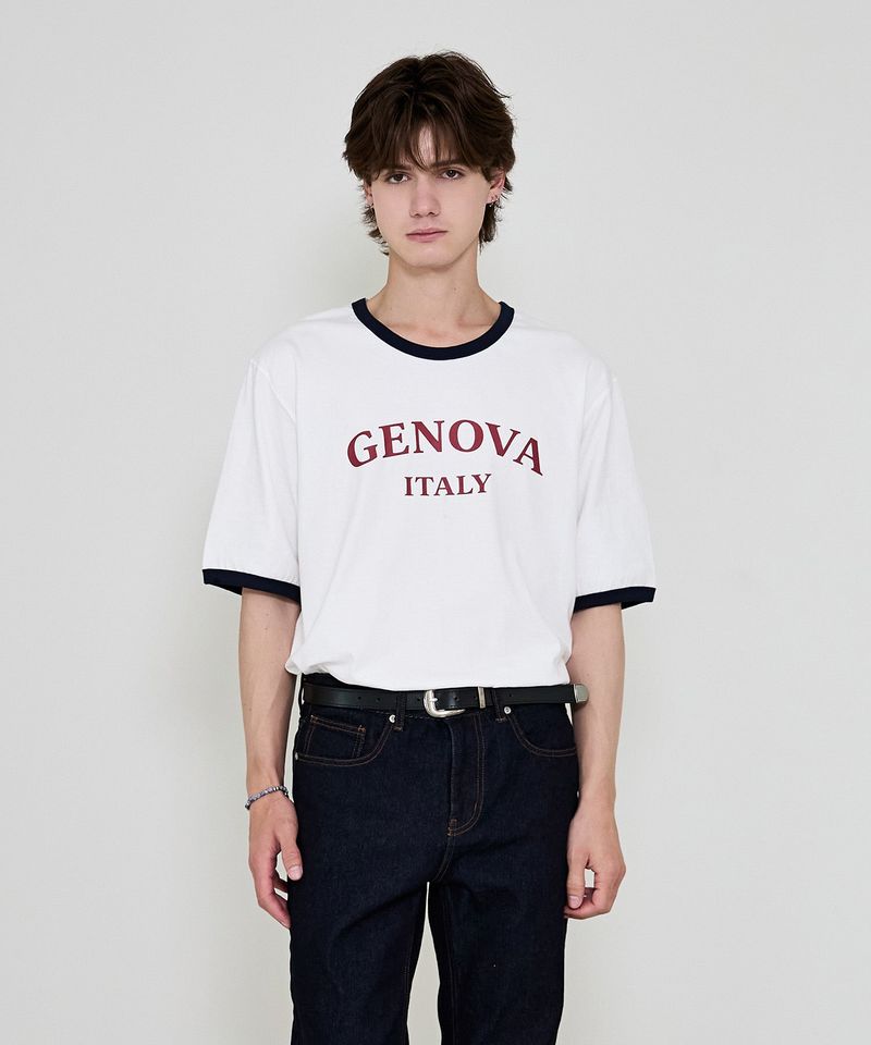 genova ringer t-shirts navy